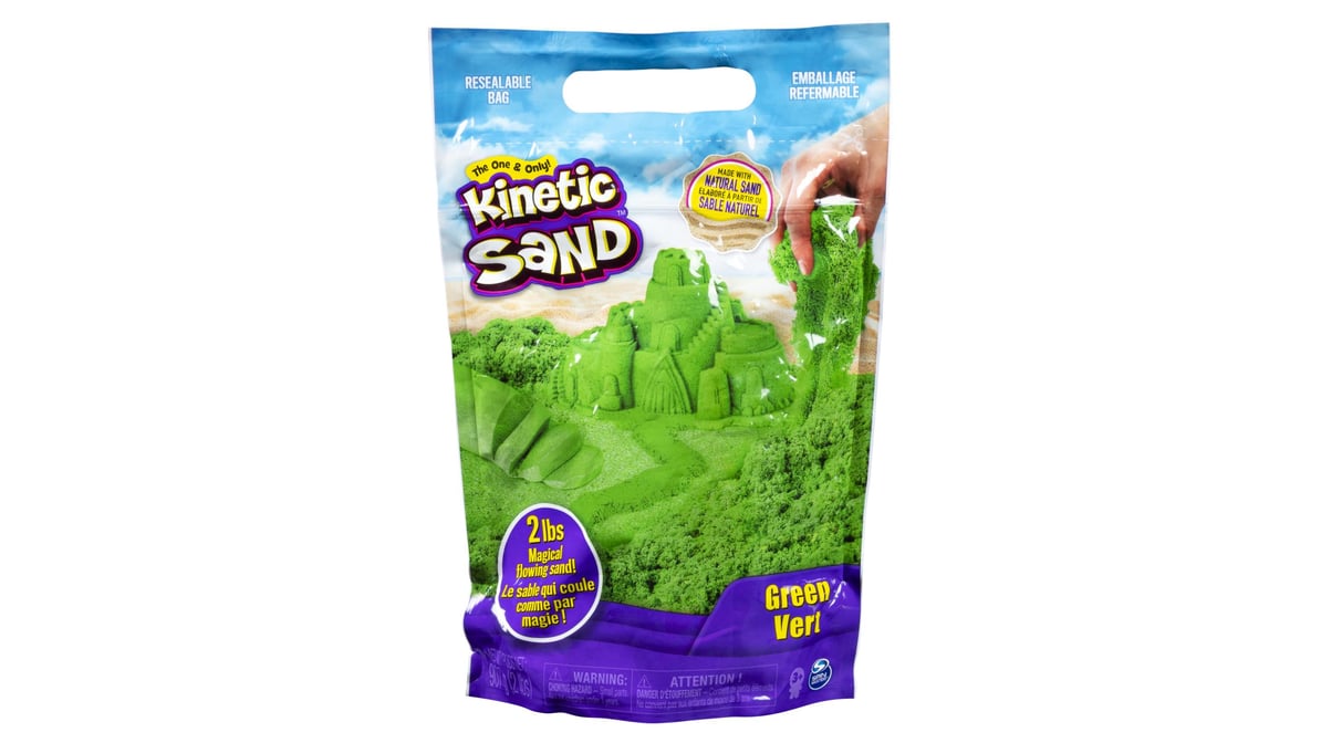 Kinetic Sand The Original Moldable Sensory Toy Green (2 lb) Delivery -  DoorDash