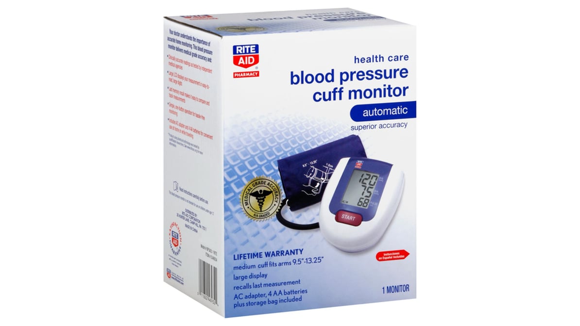 Rite Aid Automatic Blood Pressure Cuff Monitor