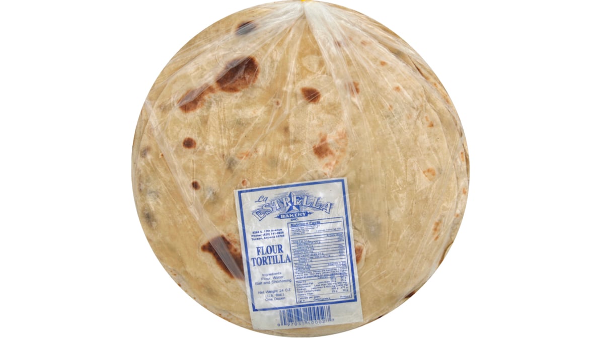 La Estrella Bakery Inc. Flour Tortillas Medium (12 ct) | Delivery Near Me -  Doordash