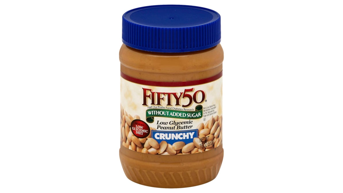 Fifty20 Low Glycemic Crunchy Peanut Butter Spread 20 oz ...