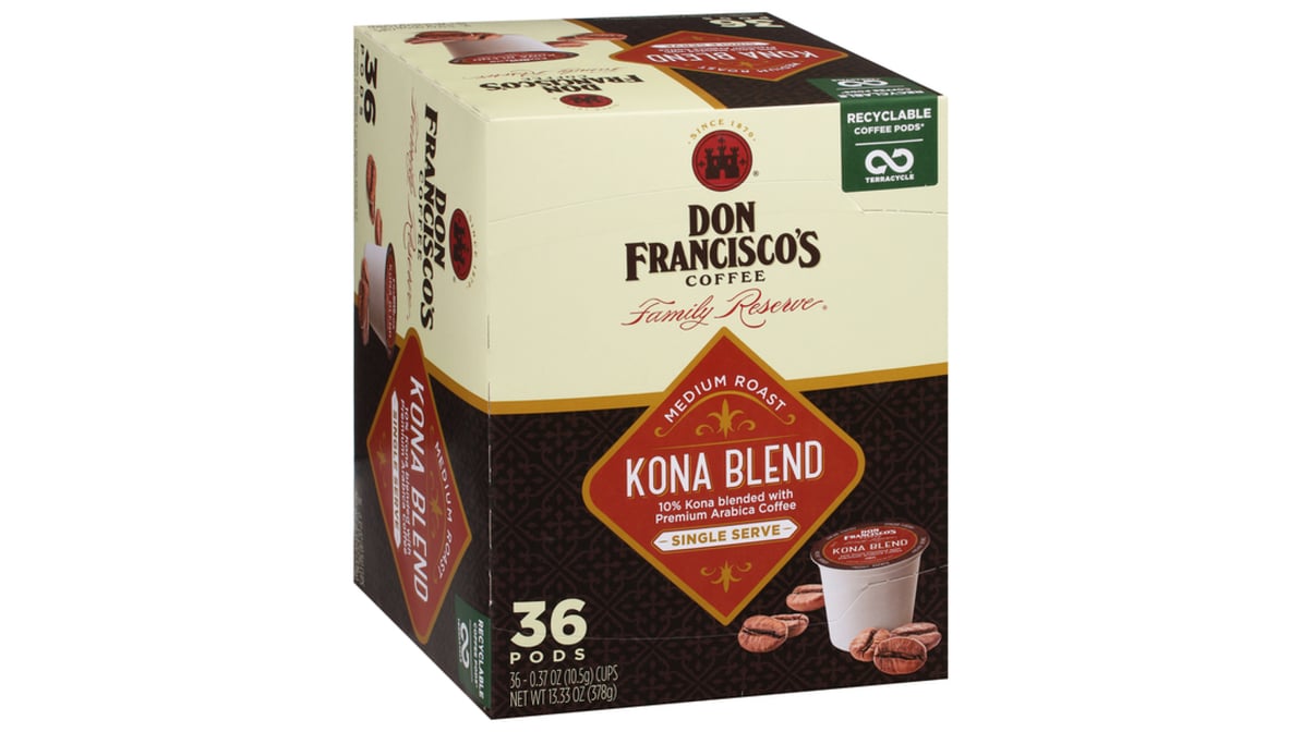 Don Francisco's Kona Blend Medium Roast Coffee - Single Serve Pods