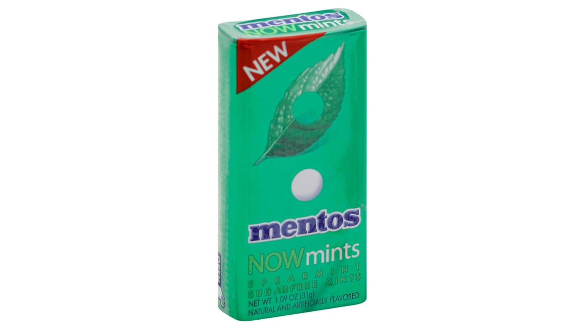 Mentos Sugar Free Gum Spearmint (1.09 oz) | Delivery Near Me - Doordash