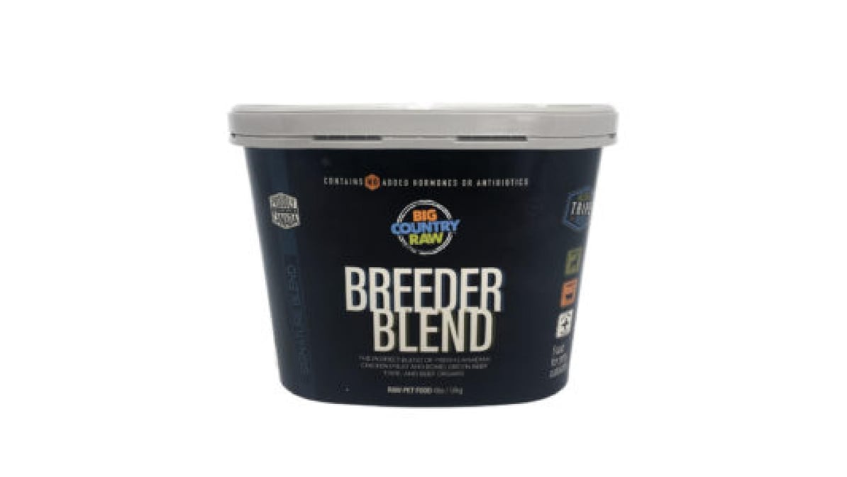 Big Country Raw Breeder Blend Frozen Dog Food Tub (4 lb) | Delivery Near Me  - Doordash