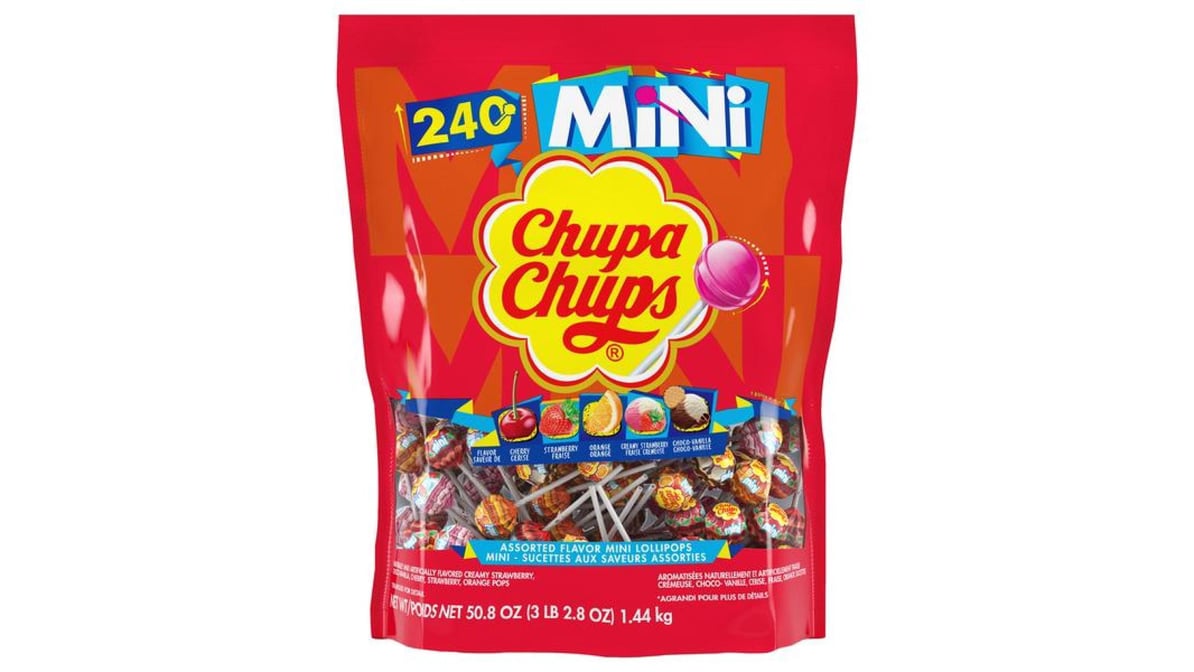 Chupa Chups Assorted Flavor Mini Lollipops (50.8 oz) | Delivery Near Me -  Doordash