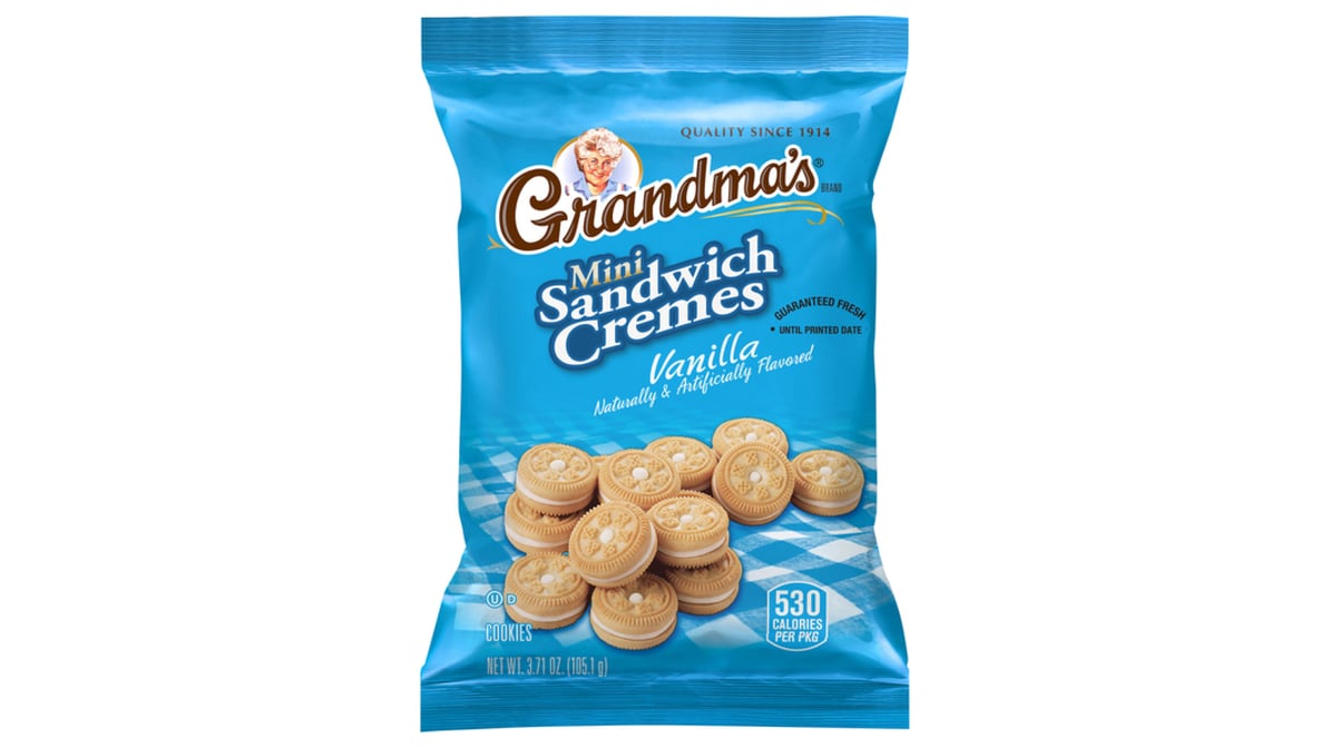 Grandma's Mini Vanilla Creme Sandwich Cookies (3.71 oz) | Delivery Near ...