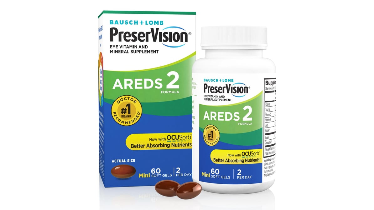 Bausch+Lomb PreserVision AREDS 2 Formula Eye Vitamin And Mineral ...