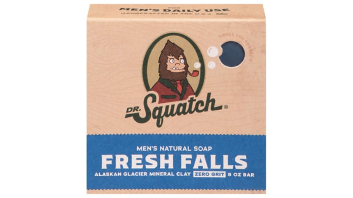  Dr. Squatch All Natural Bar Soap for Men with Zero Grit, Fresh  Falls