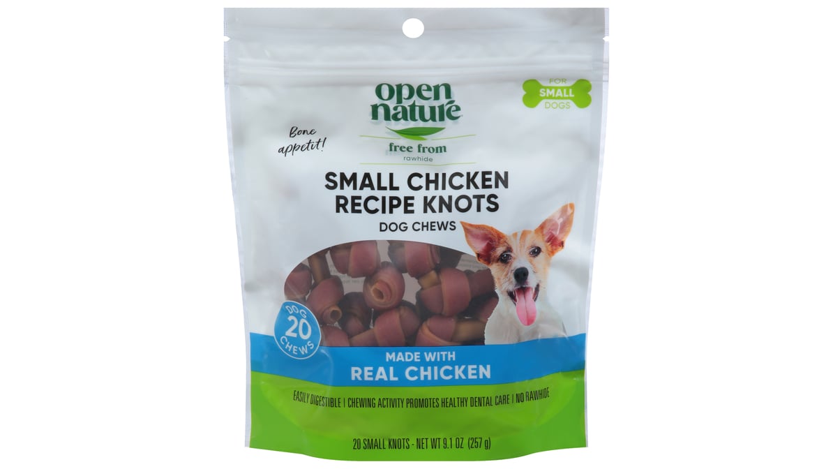 Open Nature Chicken Recipe Knots Small Dog Chews (9.1 oz) | Delivery Near Me  - Doordash