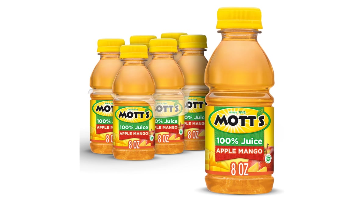 Mott's 100% Juice, Apple - 6 pack, 8 fl oz bottles