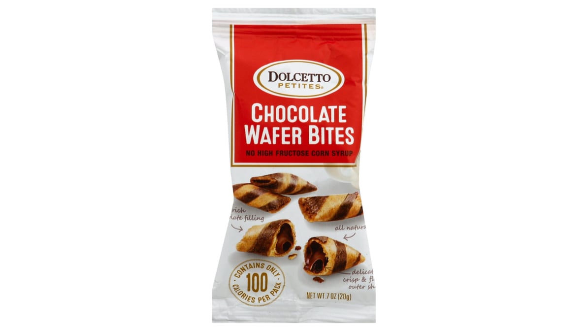 Dolcetto Petites Wafer Bites Chocolate (0.7 oz) | Delivery Near Me -  Doordash