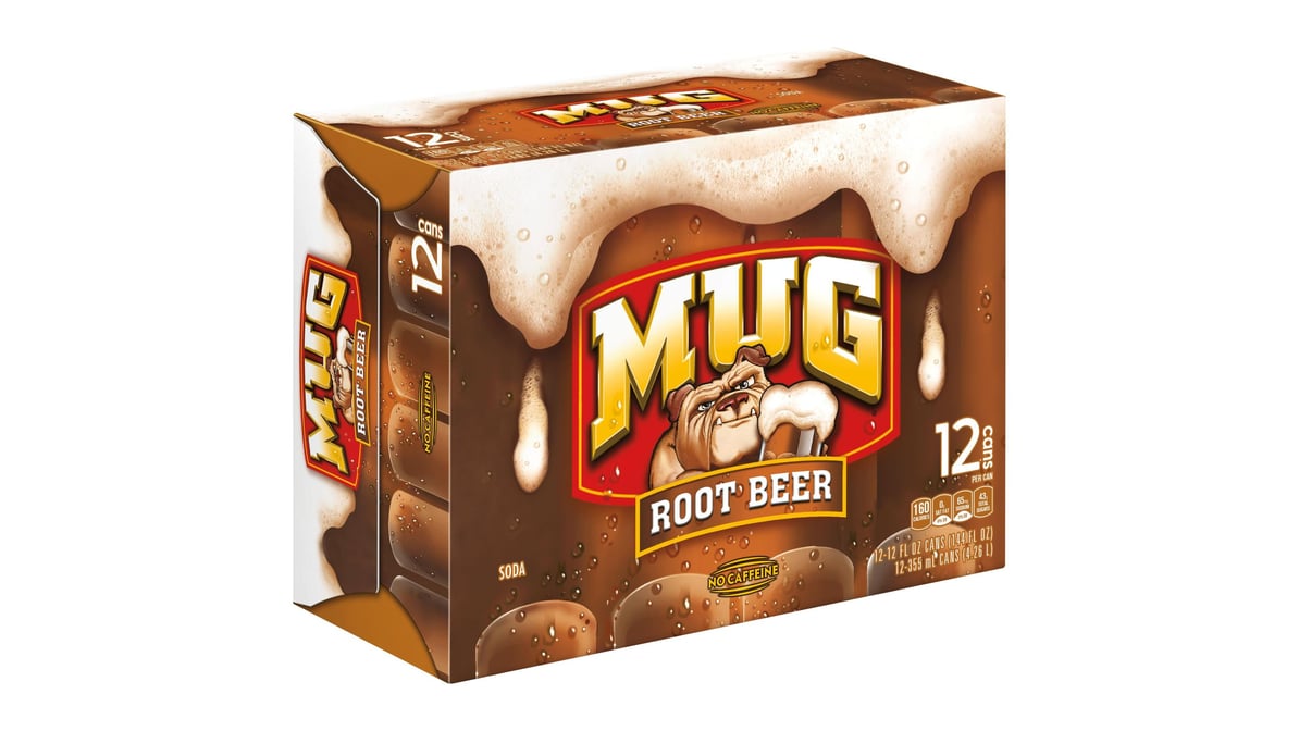 Mug Root Beer small size 12 oz can flavor strip