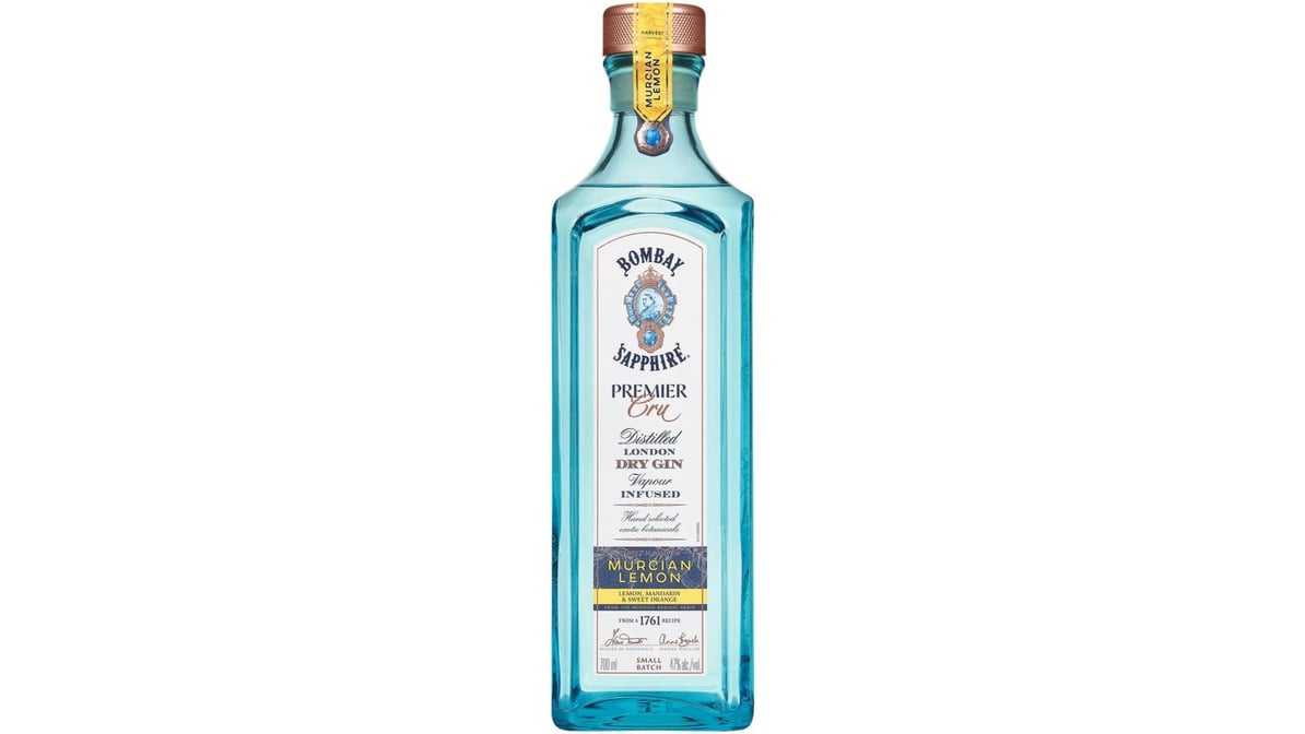 Bombay Sapphire Premier Cru Murcian Lemon 94 Proof Vapor Infused London