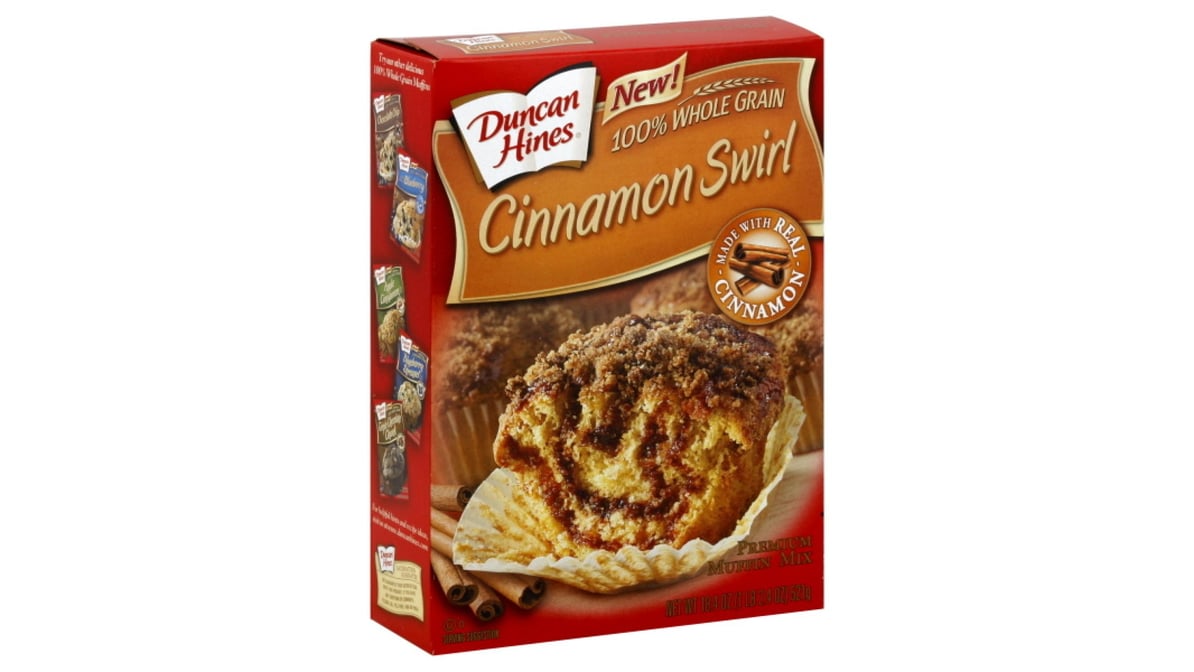 Duncan Hines Premium Cinnamon Swirl Muffin Mix (18.4 oz) | Delivery Near Me  - Doordash