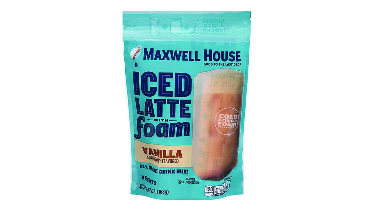 Maxwell House Foaming Instant Iced Latte