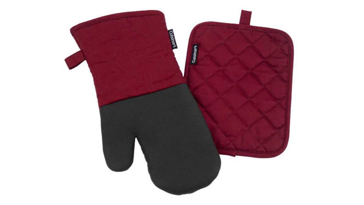 Red Oven Mitts + Potholders