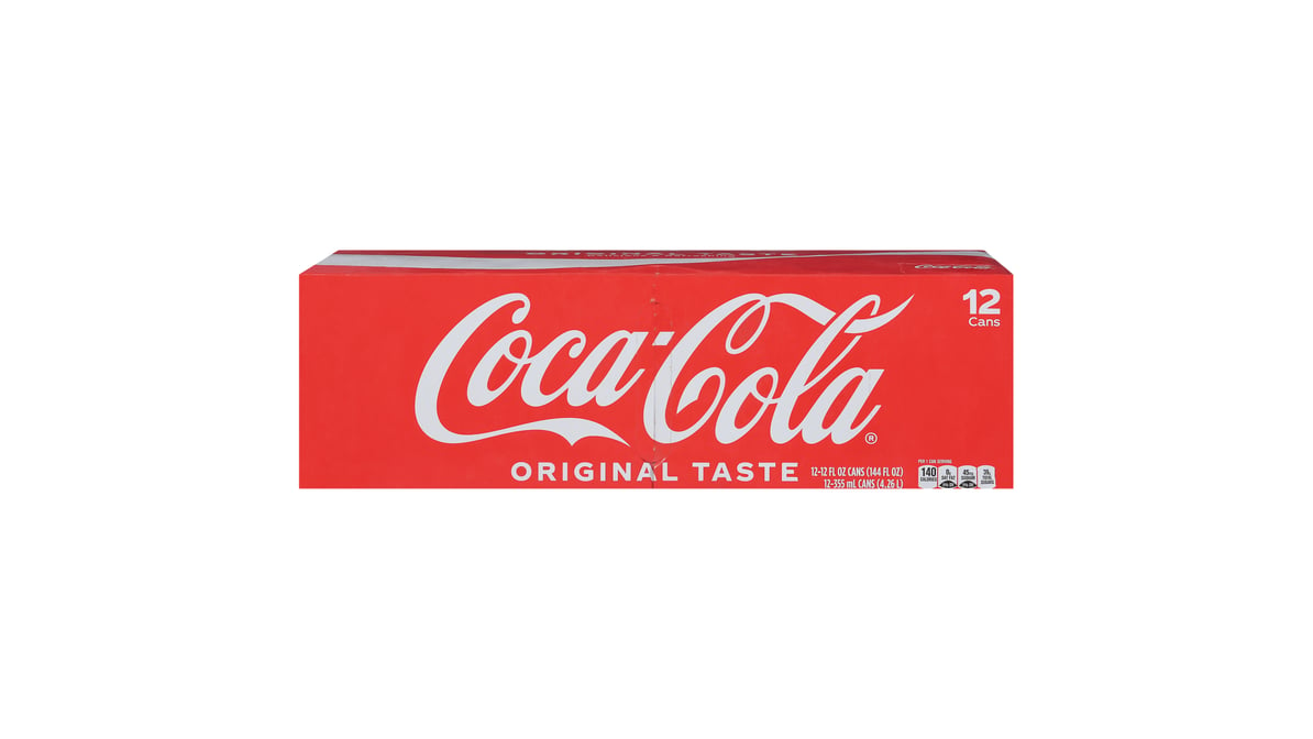 Coca-Cola Classic Soda Cans (12 fl oz x 12 ct) | Delivery Near Me ...