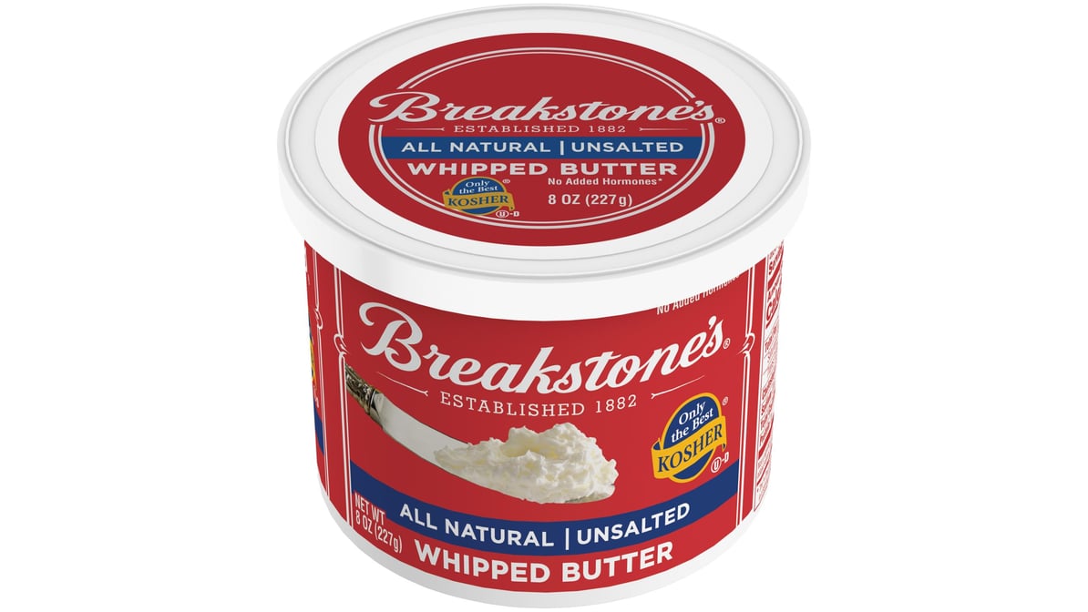 Breakstones Unsalted Whipped Butter Tub (8 oz) | Delivery Near Me ...