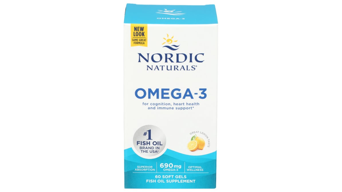 Nordic Naturals Omega-3, 690 mg, Lemon, Soft Gels - 60 soft gels