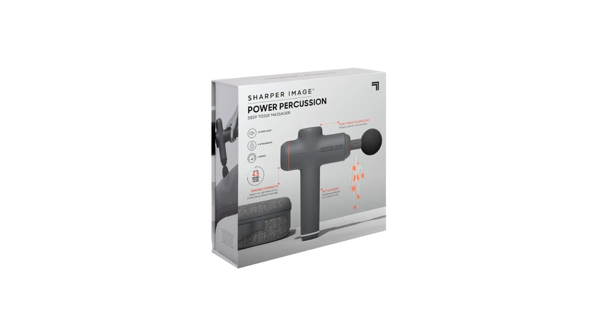 The Sharper Image Power Percussion Deep Tissue Massager With Case (6 ct) |  Delivery Near Me - Doordash