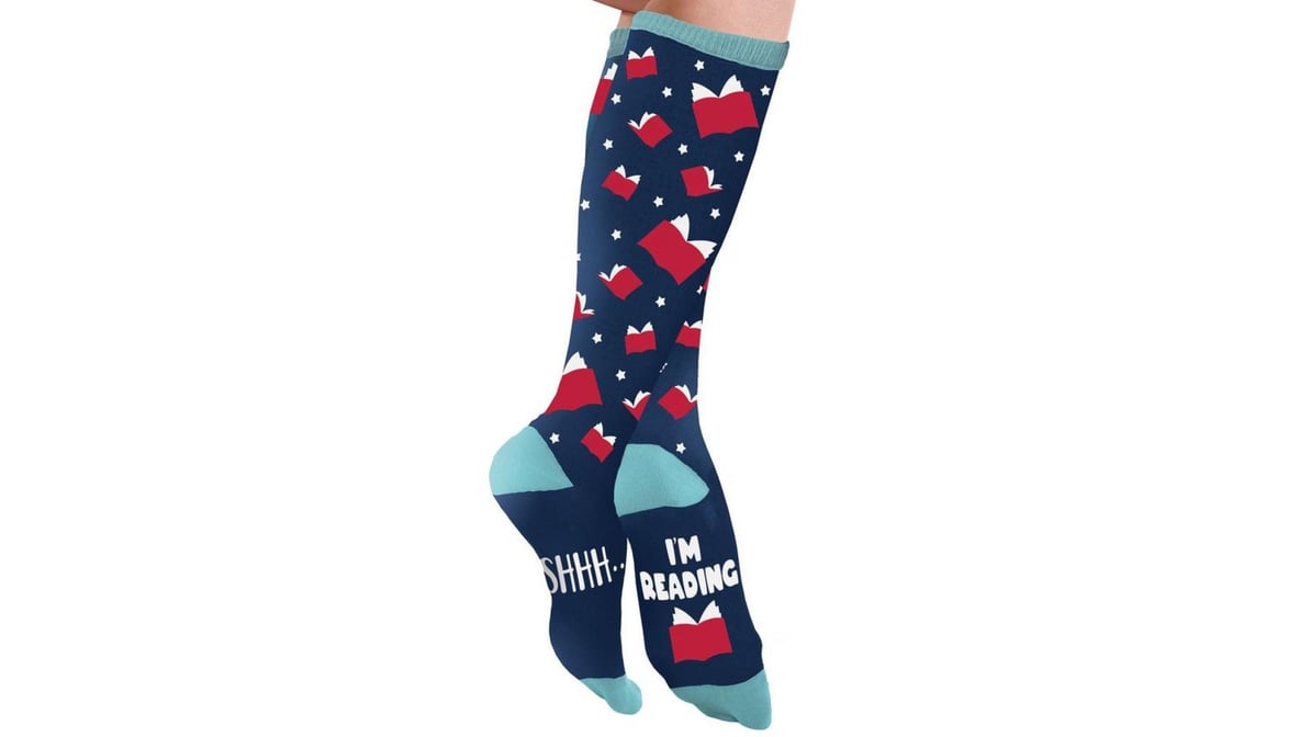 National Read Across America Day Adult Let Me Read Knee-High Socks |  Delivery Near Me - Doordash