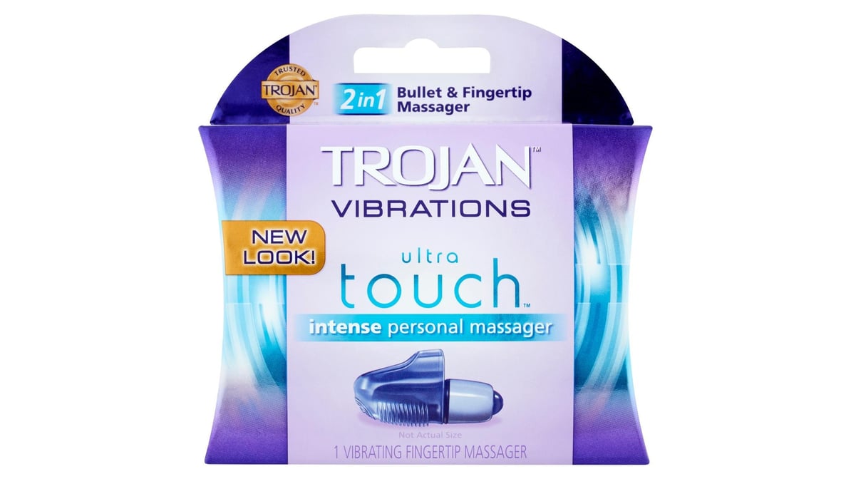 Trojan Vibrations Ultra Touch 2 in 1 Bullet & Fingertip Personal Massager |  Delivery Near Me - Doordash