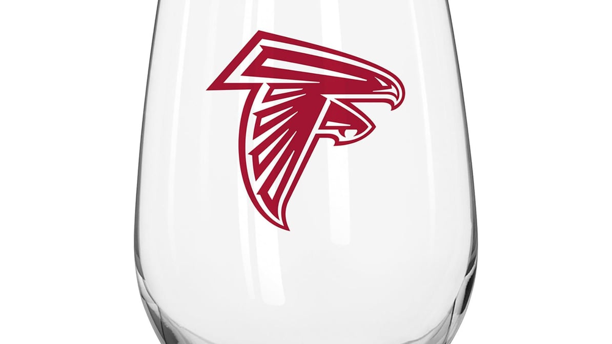 Atlanta Falcons Gameday Curved 16 oz Beverage Glass