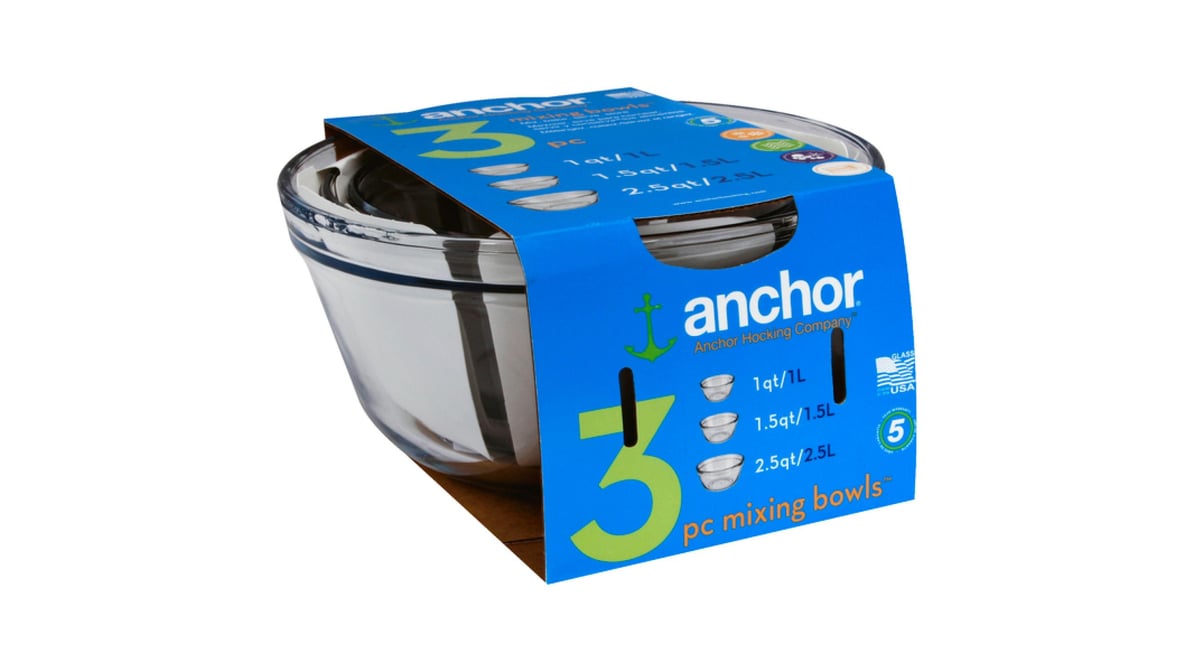 Anchor Hocking 1.5 Qt. Glass Mixing Bowl