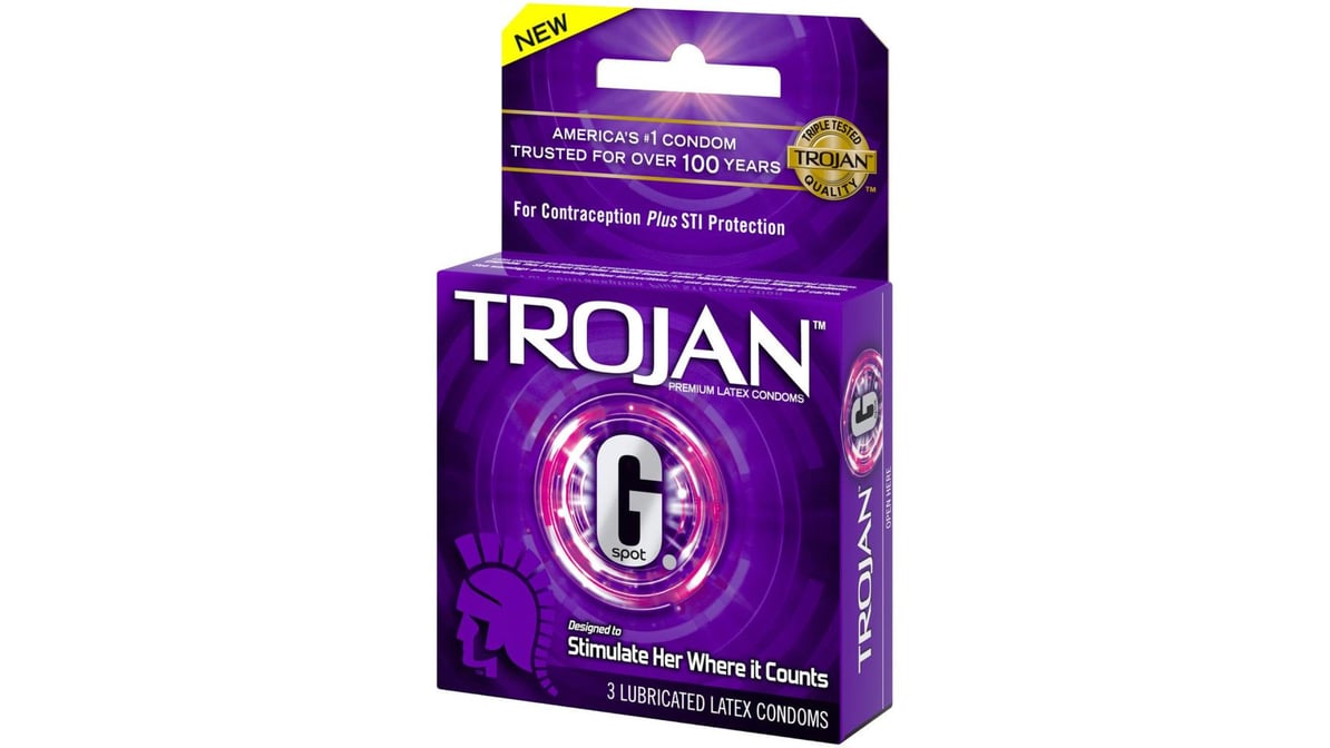 Trojan G. Spot Premium Lubricated Condoms (3 ct) | Delivery Near Me -  Doordash