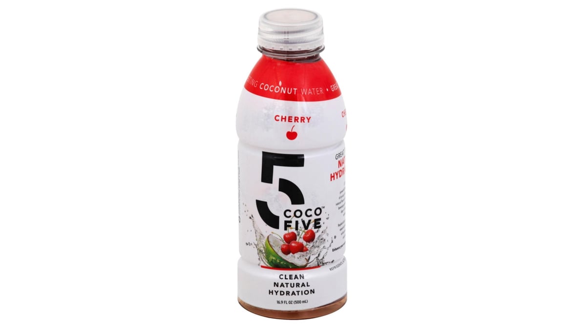 Coco5 Cherry Coconut Water Bottle (16.9 oz) | Delivery Near Me - Doordash