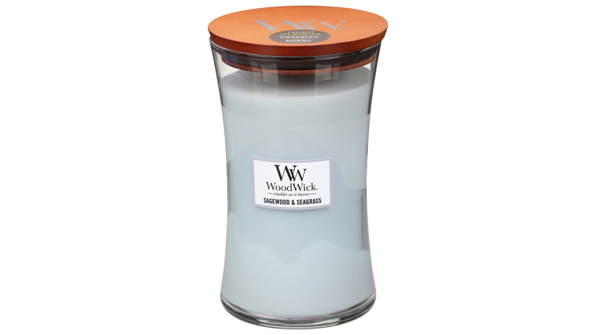 WoodWick Sagewood & Seagrass Candle - Scented Candle