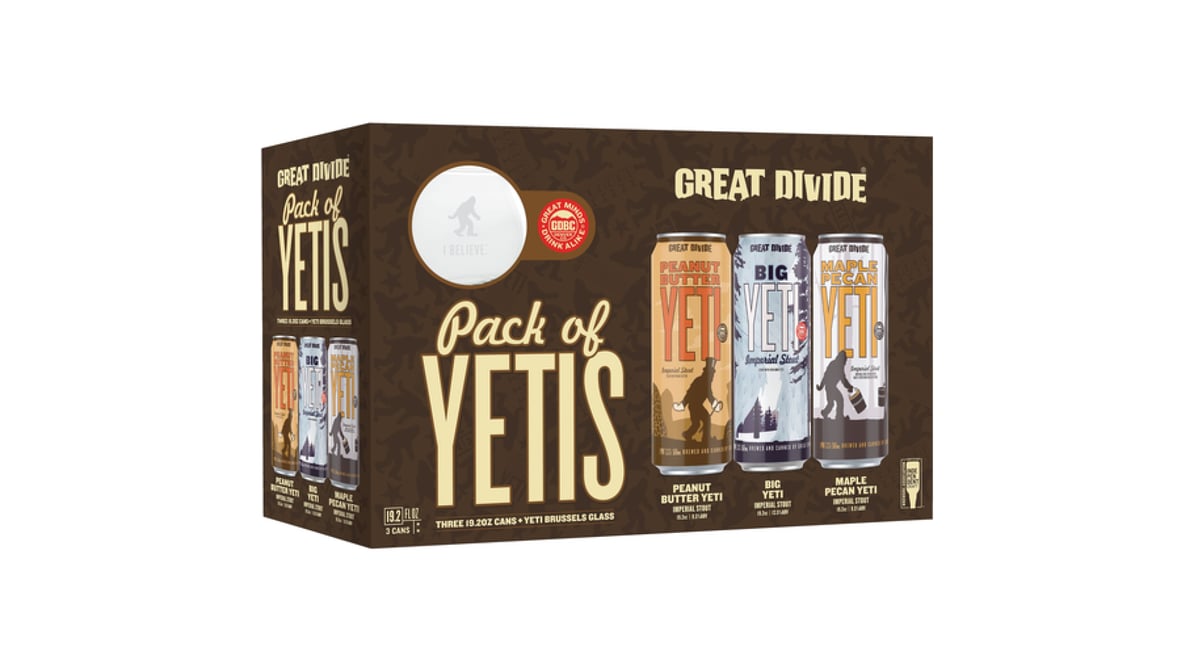 GREAT DIVIDE PEANUT BUTTER YETI IMPERIAL STOUT 19.2oz