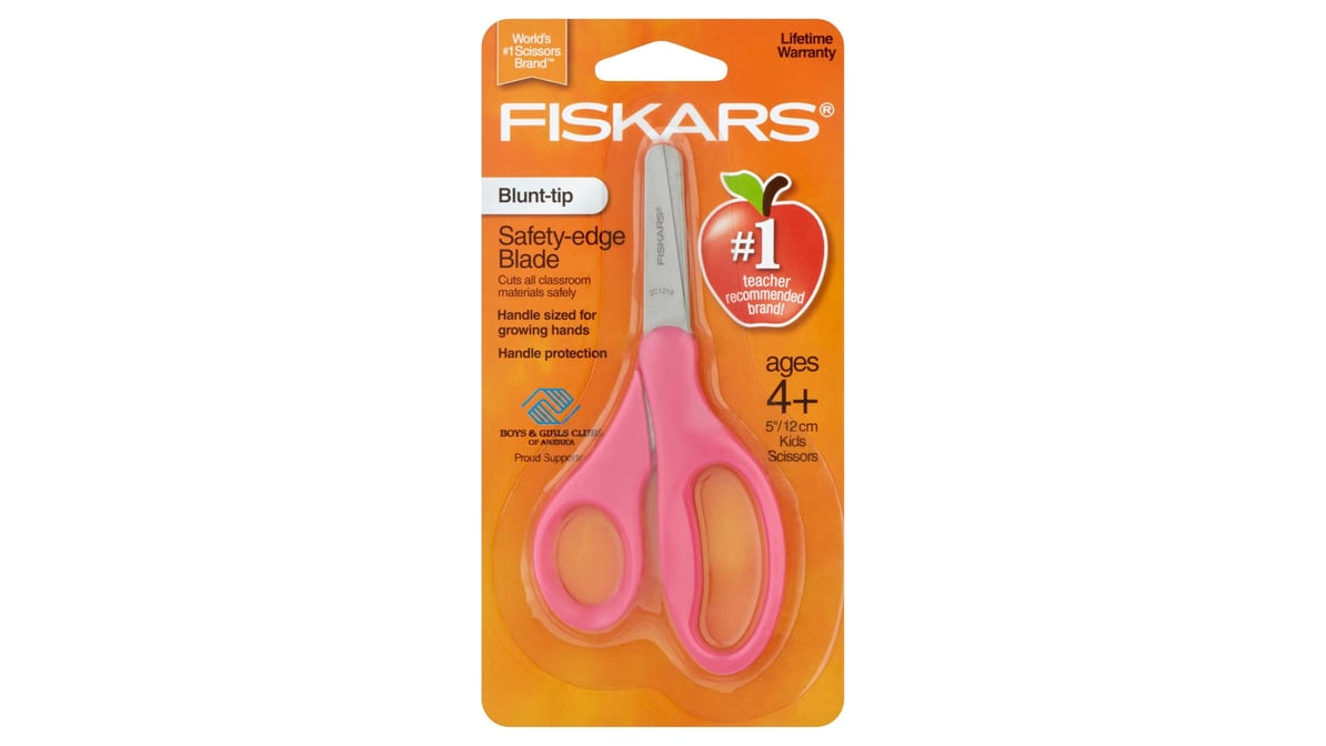 Fiskars 5 Blunt tip Kids Scissors 5 Overall LengthSafety Edge