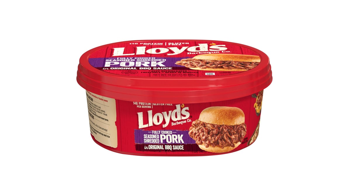 Lloyd S Barbeque Co Seasoned Shredded Pork In Original Bbq Sauce 16 Oz Delivery Near Me