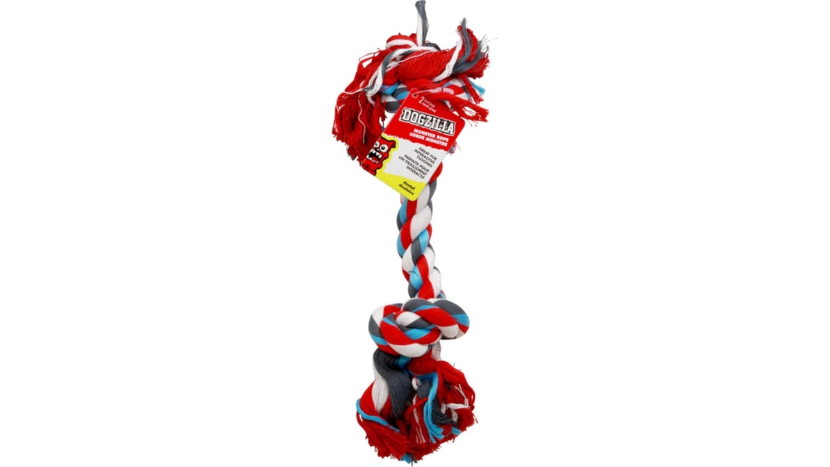 Dogzilla 2 Knot Monster Rope Dog Toy Large | Delivery Near Me - Doordash