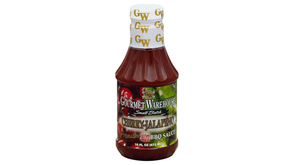 Gourmet Warehouse Premium Hot BBQ Sauce Cherry-Jalapeno (16 oz) | Delivery Near  Me - Doordash