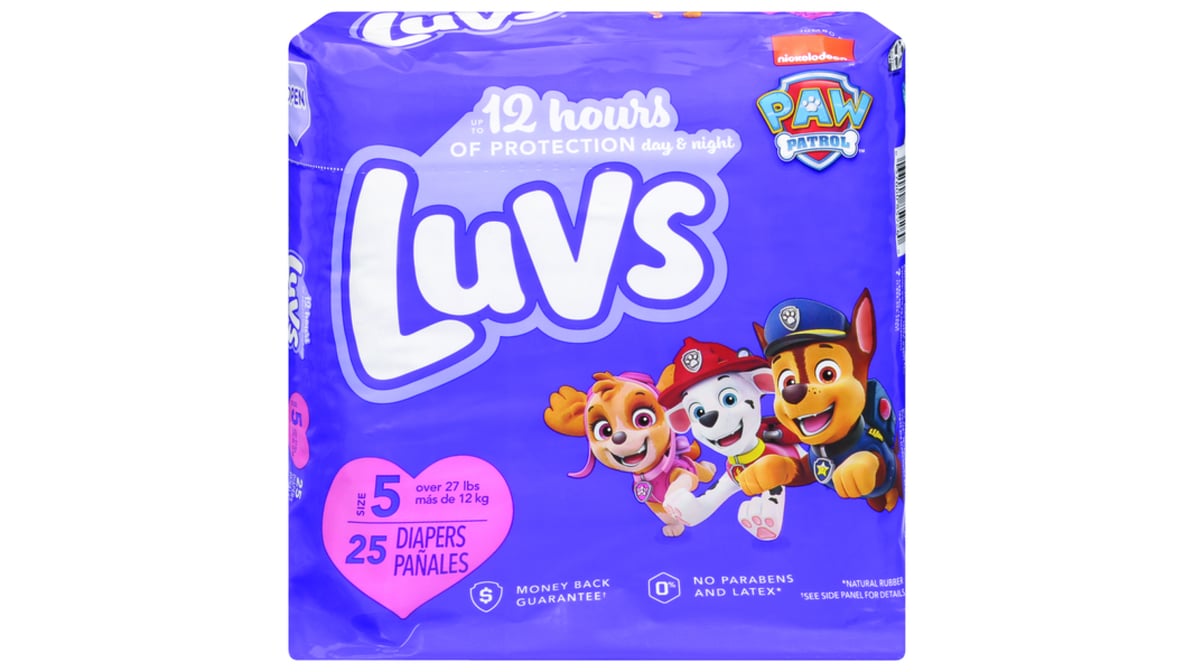 Luvs Nickelodeon Paw Patrol Size 4 Baby Diapers (29 ct) | Delivery Near Me  - Doordash