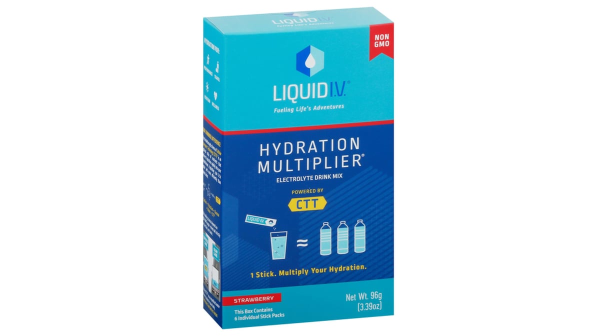 Liquid I.V. Hydration Multiplier Electrolyte Drink Mix Packets, 6