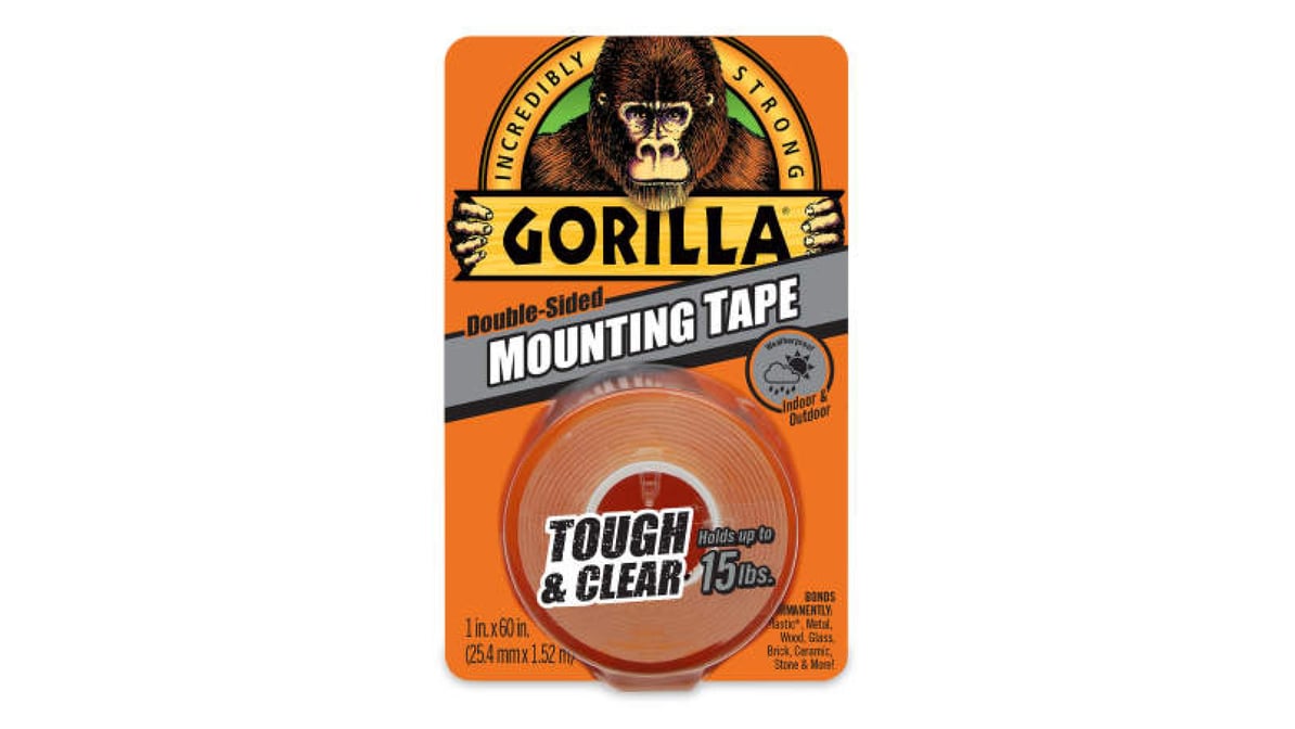 Gorilla Double Sided Tough & Clear Mounting Tape (Indoor & Outdoor) 