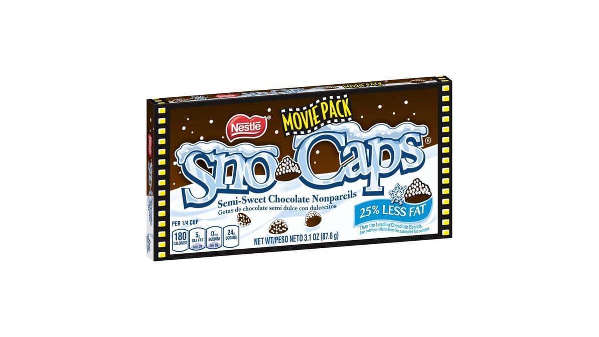 Sno Caps Semi-Sweet Chocolate Nonpareils Movie Pack (3.1 oz) | Delivery  Near Me - Doordash