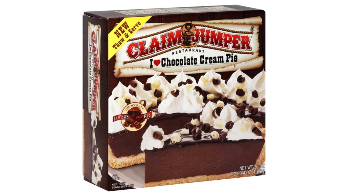 Claim Jumper I Love Chocolate Cream Pie (36 oz) | Delivery Near Me -  Doordash