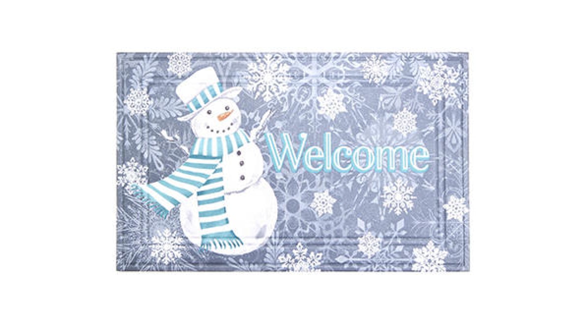 Welcome Snowflake Winter Doormat