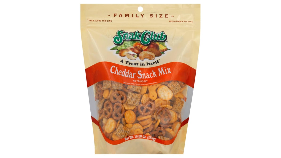 Snak Club Family Size Snack Mix Cheddar (10 oz) | Delivery Near Me -  Doordash