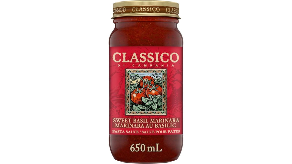 Classico Sweet Basil Marinara Pasta Sauce 650 ml