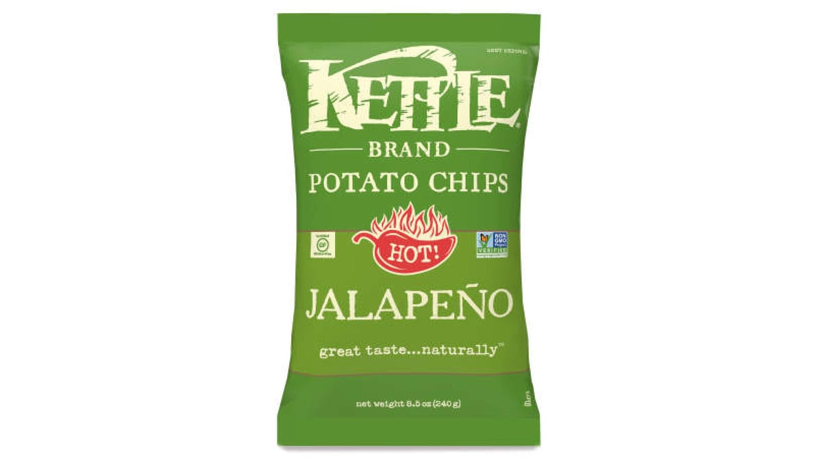 Kettle Brand Potato Chips, Jalapeno Kettle Chips, 8.5 oz