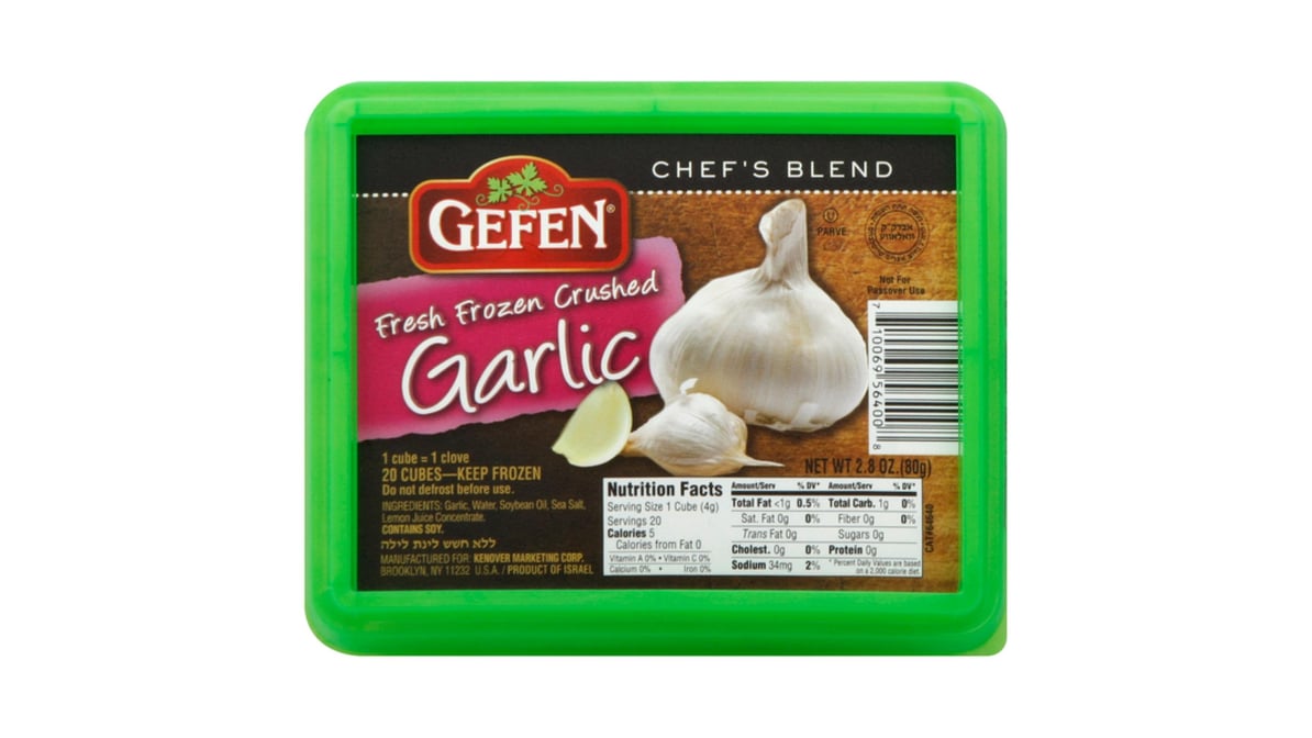 Gefen Crushed Garlic Cubes, 2.8 Oz