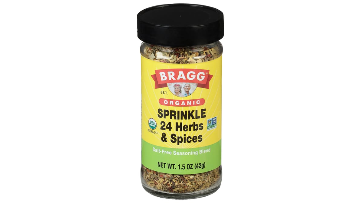 Bragg Organic 24 Herbs & Spices Sprinkle Salt-Free Seasoning Blend (1.5 oz)