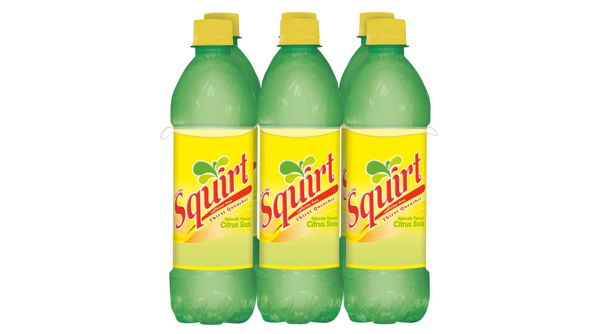 Squirt Caffeine Free Soda Citrus Bottles (24 oz x 6 ct) | Delivery Near Me  - Doordash