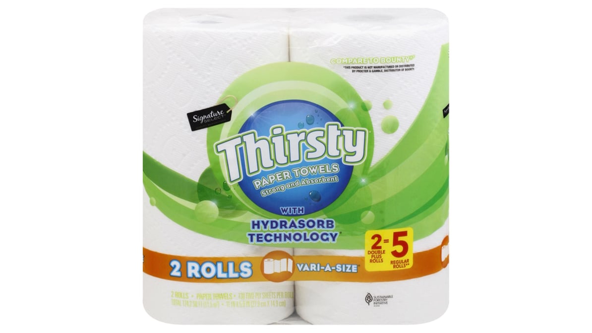 Signature Select Paper Towels Brightly Family Pack - 12 Roll - Safeway