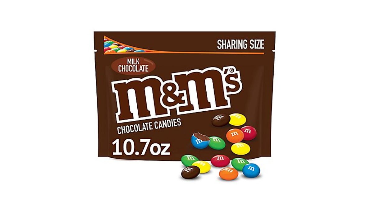 M&M'S, Milk Chocolate Candy Sharing Size Bag, 10.7 oz