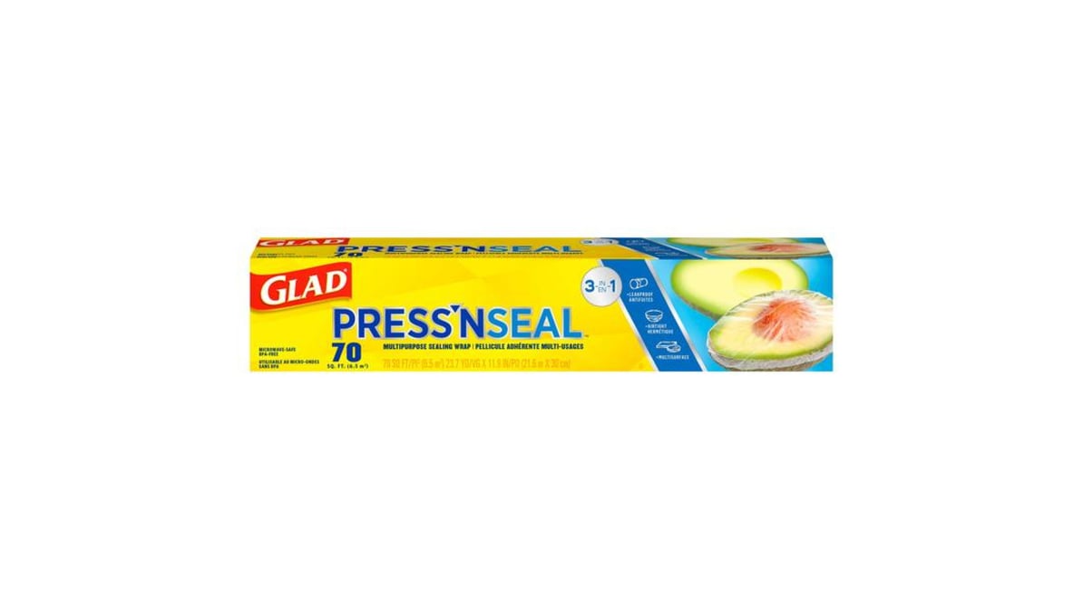  Glad Press'n Seal Food Plastic Wrap, Bulk Food Storage